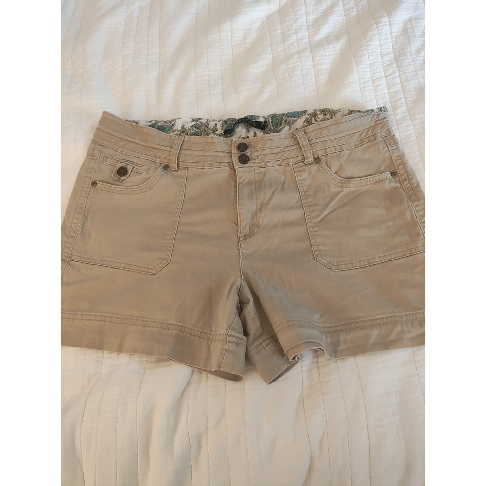 ONE5ONE One 5 One Khaki Utility Chino Shorts Size 16 Stretch Cotton